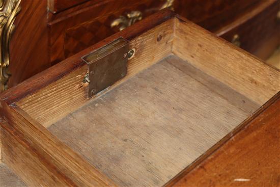 A small 18th century walnut chest of drawers W.75cm